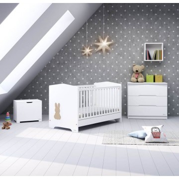 Casababy Kρεβάτι βρεφικό μετατρεπόμενο σε προεφηβικό Rabbit γκρί